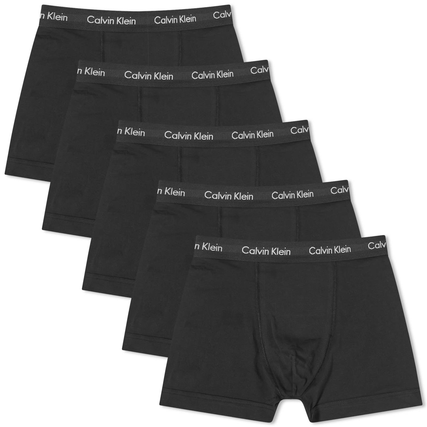 Boxerky CALVIN KLEIN Men's Trunk - 5 Pack Black Čierna | 000NB2877AXWB, 0