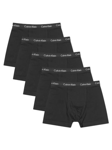 Boxerky CALVIN KLEIN Men's Trunk - 5 Pack Black Čierna | 000NB2877AXWB