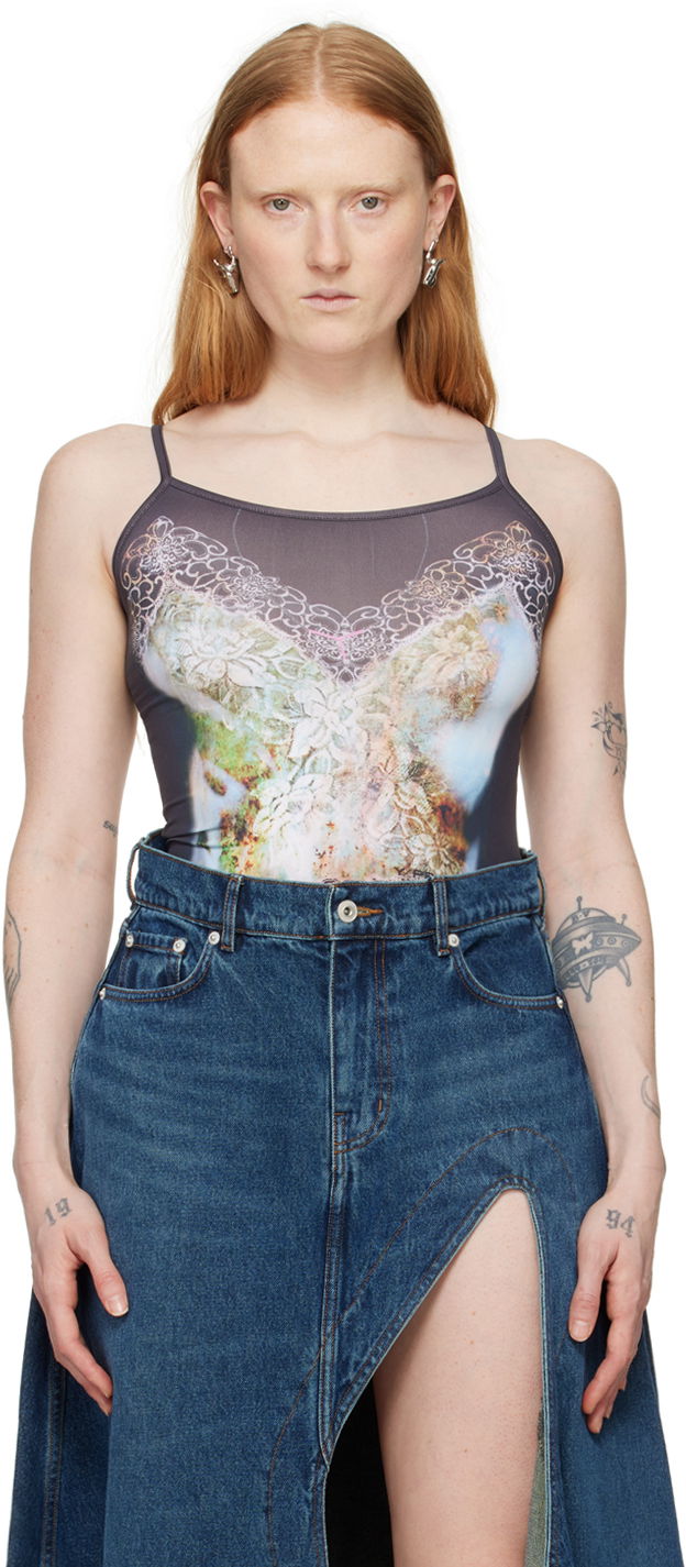 Tielko Y/PROJECT Black Trompe L'œil Tank Top Čierna | 104TO008, 0