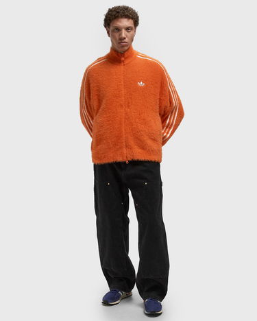 Bunda adidas Originals FM Classic Fuzzy Three-Stripes Track Top Oranžová | KR5144, 2