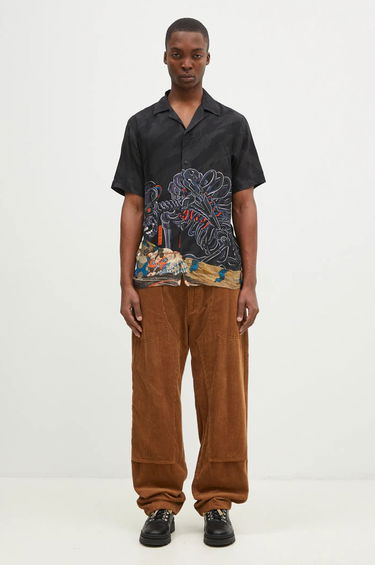 Košeľa Maharishi Cyber Skeleton Vacation Shirt With Čierna | 1408-BLK, 4