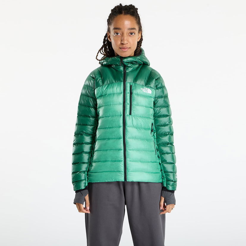 Prešívaná bunda The North Face Summit Breithorn Hooded Down Jacket Zelené | NF0A8805E271