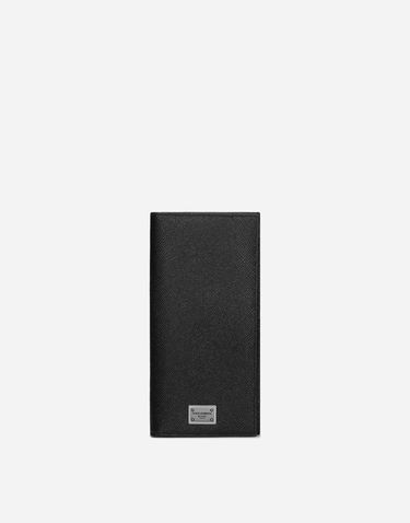 Peňaženka Dolce & Gabbana Calfskin Vertical Wallet With Logo Tag Čierna | BP2573AG21980999, 0