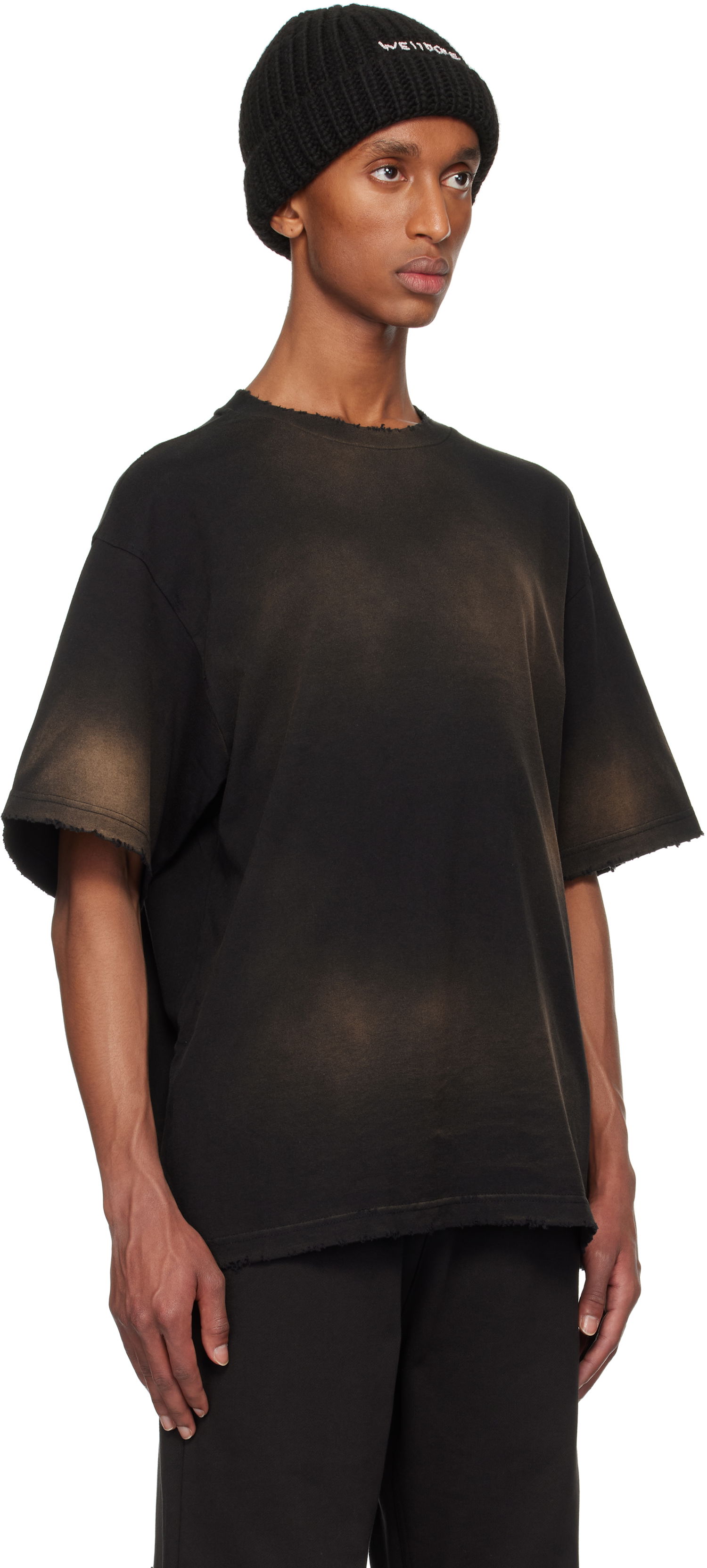 Tričko We11done We11done Standard Logo Washed T-Shirt Čierna | WD-TT3-24-726-U-BK, 1
