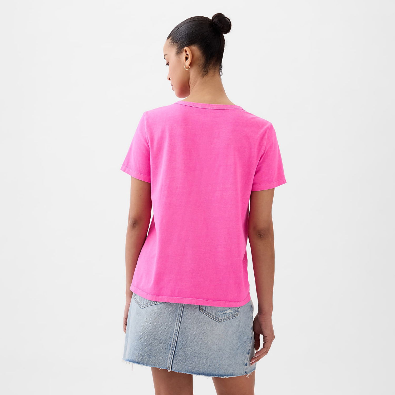 Tričko GAP Crewneck Tee Standout Pink Ružová | 795346-88, 1