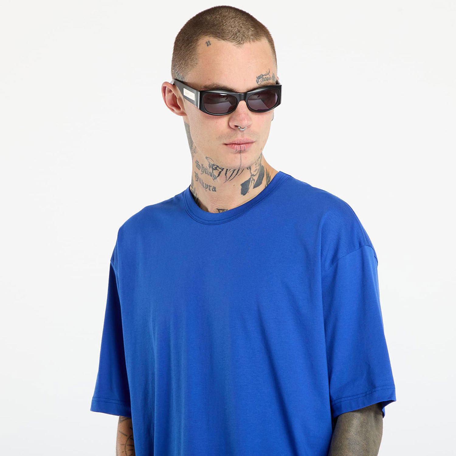 Tričko Comme des Garçons Comme des Garçons SHIRT Oversized T-Shirt Modrá | FP-T022-W25 Blue, 1