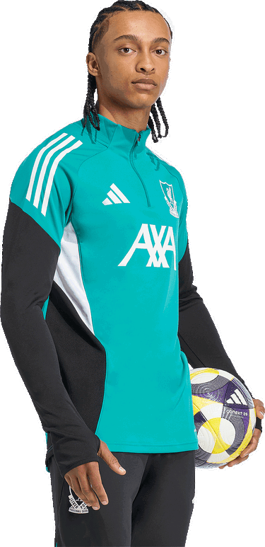 Dres adidas Originals Liverpool FC European Training Top 2025/26 Long Sleeve Tyrkysová | jv9004, 6