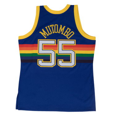 Dres Mitchell & Ness NBA Swingman Jersey Denver Nuggets Dikembe Mutombo Navy | SMJYGS18159-DNUROYA91DMO, 2