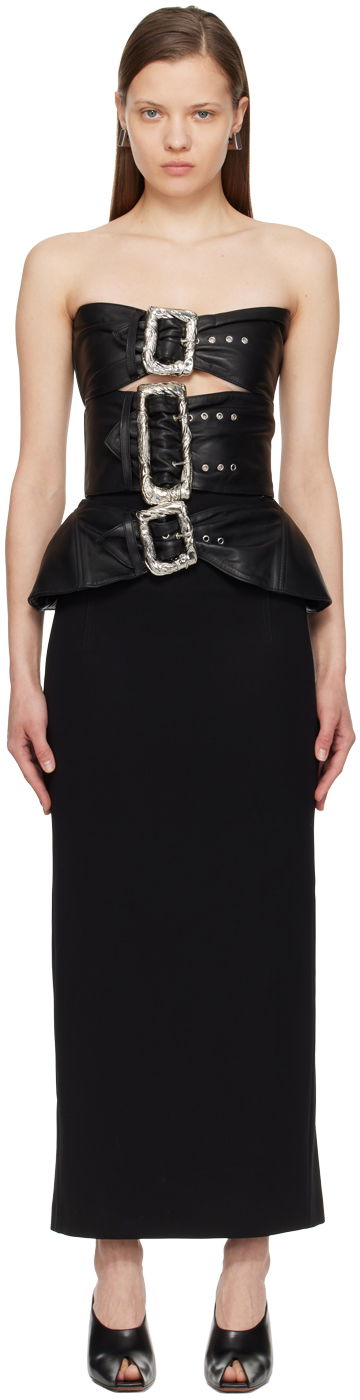 Šaty Jean Paul Gaultier Gaultier Buckle Maxi Dress Čierna | 24/25-F-RO127-L016-00, 0