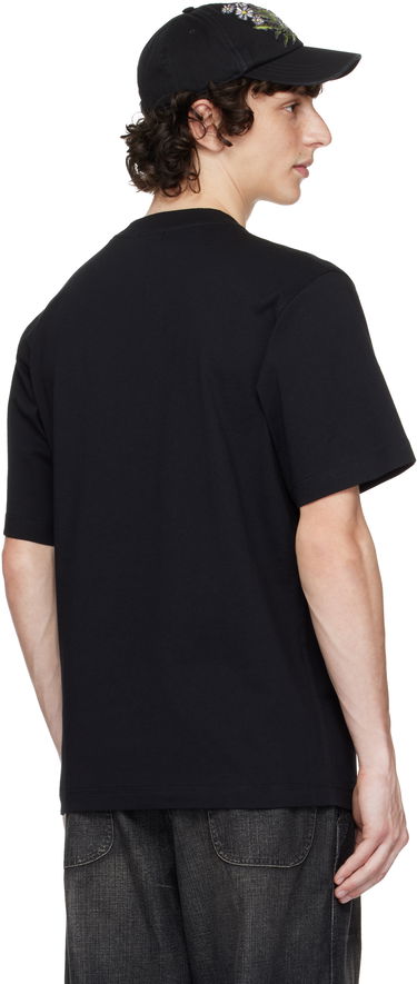 Tričko Burberry Knight Graphic Cotton T-shirt Čierna | 8095058, 2