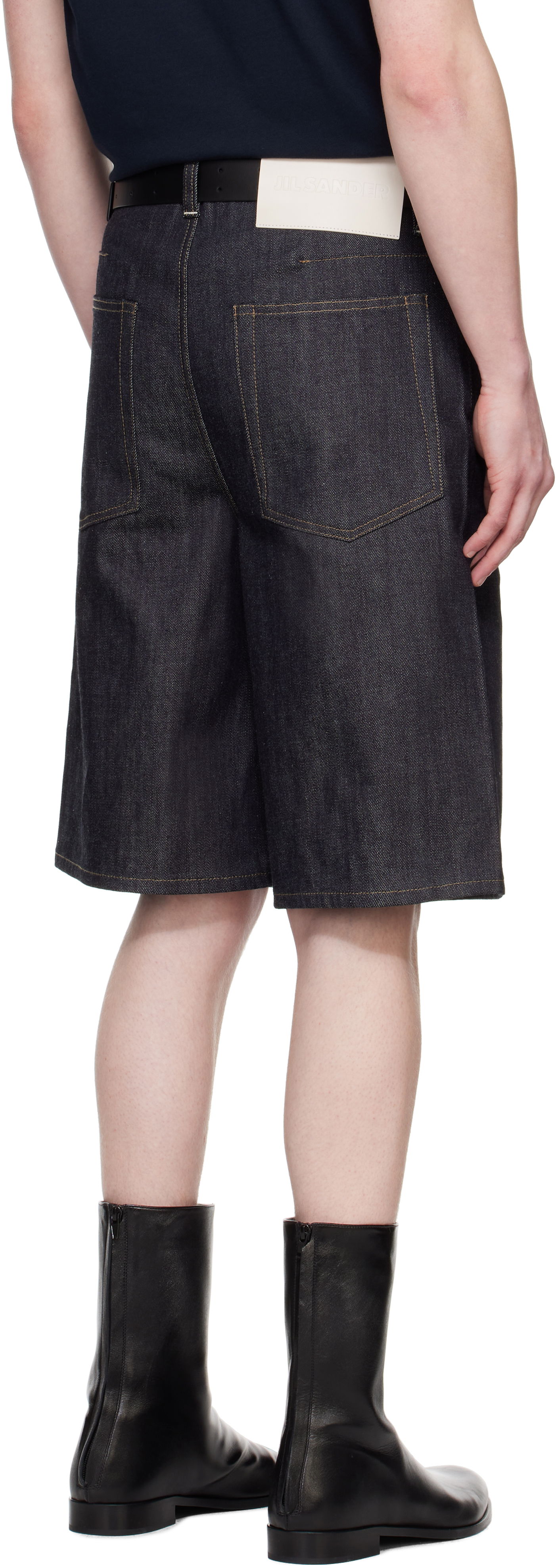 Jil Sander Raw Denim Shorts