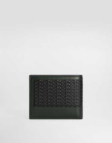 Peňaženka Dolce & Gabbana Dolce & Gabbana Woven Leather Bifold Wallet Zelené | BP3102AN41989868, 2