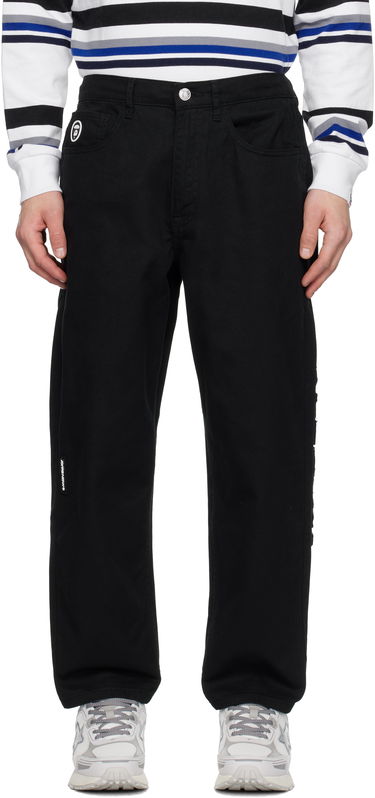 Cargo nohavice AAPE by A Bathing Ape AAPE by A Bathing Ape 'AAPE NOW' Jeans Čierna | AAPJNMB623XXNBKX, 0