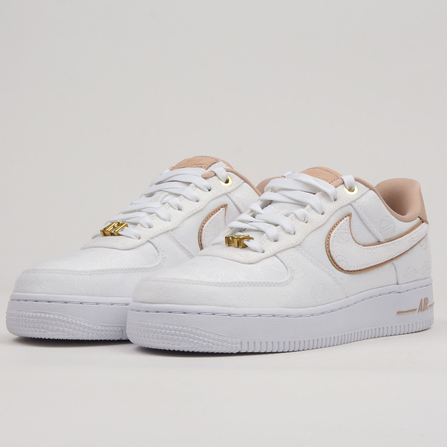 Tenisky a topánky Nike Air Force 1 Low '07 Lux ''Basketball Print'' W Biela | 898889-102, 1