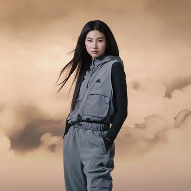 Vesta adidas Performance Polar Fleece Vest With Hood Grey Šedá | IW5225, 8