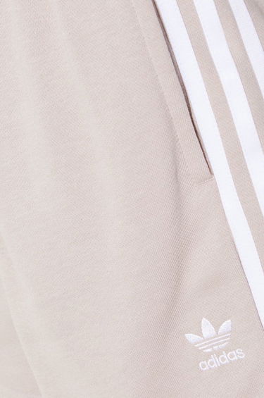Šortky adidas Originals adidas Originals 3 Stripe French Terry High Waist Shorts Béžová | IP0694, 4
