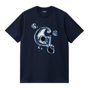Tričko Carhartt WIP Short Sleeve Solar Chrome C-Logo T-Shirt Navy | I035204_9, 2