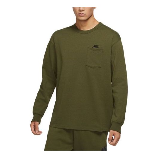Sveter Nike Long Sleeve T-Shirt with Pocket Zelené | DD3875-326