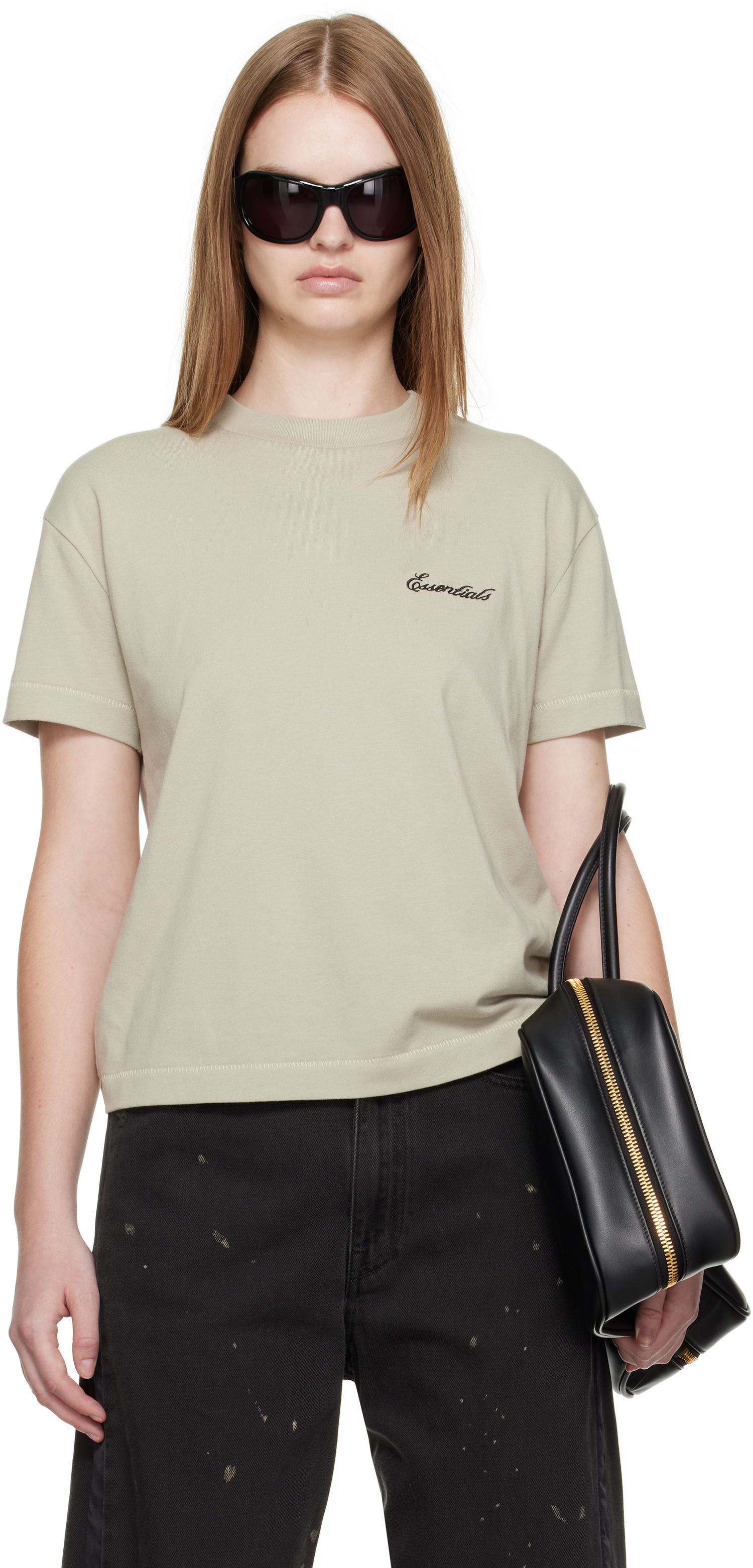 Tričko Fear of God Fear of God ESSENTIALS Classic Fit T-Shirt Béžová | 125SP255866FW, 0