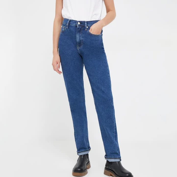 Džínsy CALVIN KLEIN Authentic Slim Straight Navy | J20J221831 1A4, 0