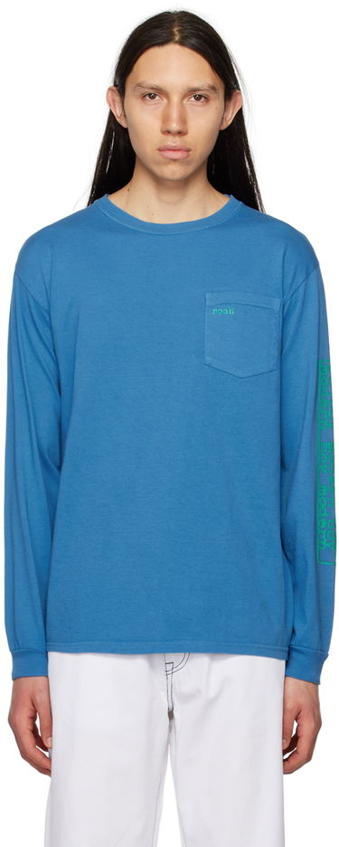 Tričko Noah Noah Modern Boy Pocket Tee Modrá | PT024SS23CFW, 0