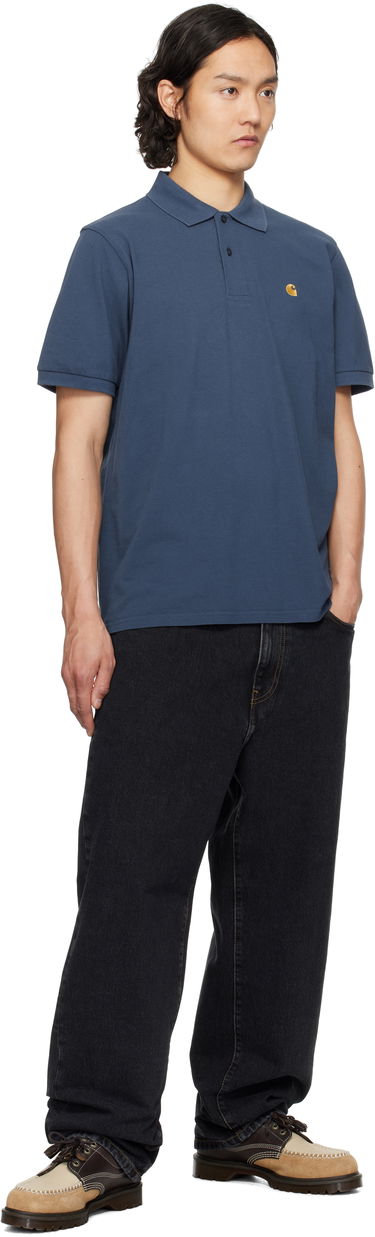 Polo tričko Carhartt WIP Carhartt WIP Chase Pique Polo Modrá | I023807, 3