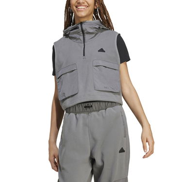 Vesta adidas Performance Polar Fleece Vest With Hood Grey Šedá | IW5225, 2