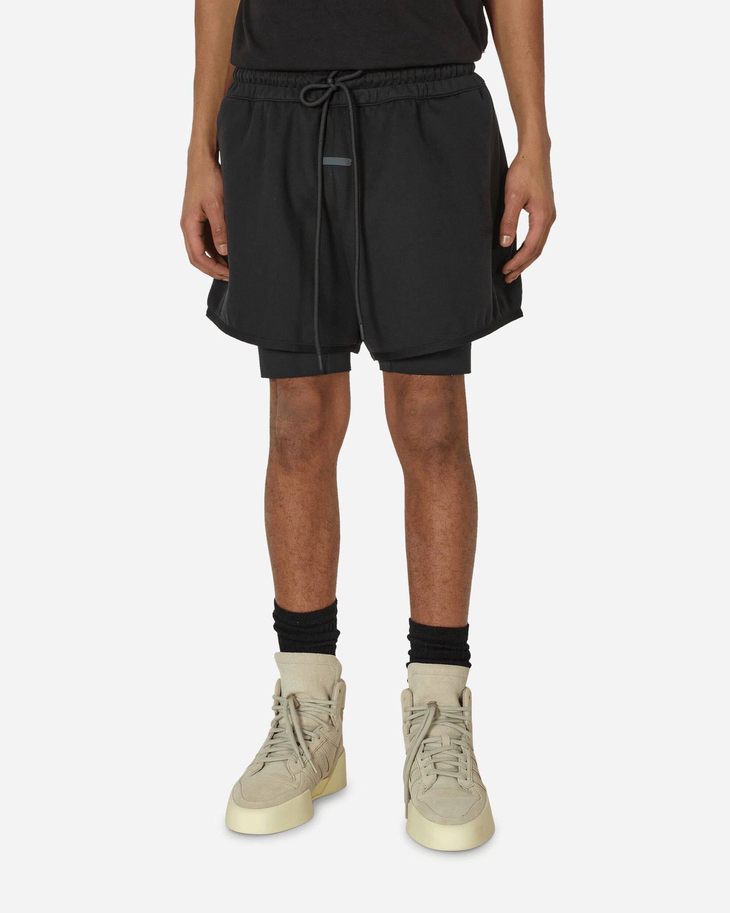 Šortky adidas Originals Fear of God Athletics Suede Fleece Shorts Black Čierna | IS5302 001, 1