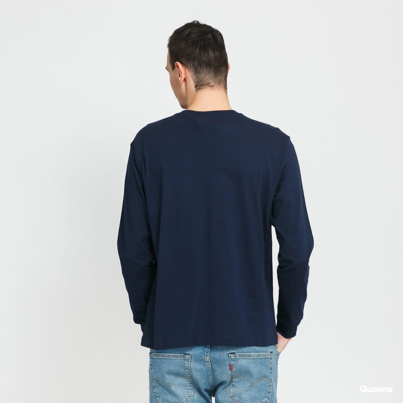 Tričko Champion LS Navy | 216481 BS538, 1