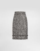 Tweed Midi Pencil Skirt