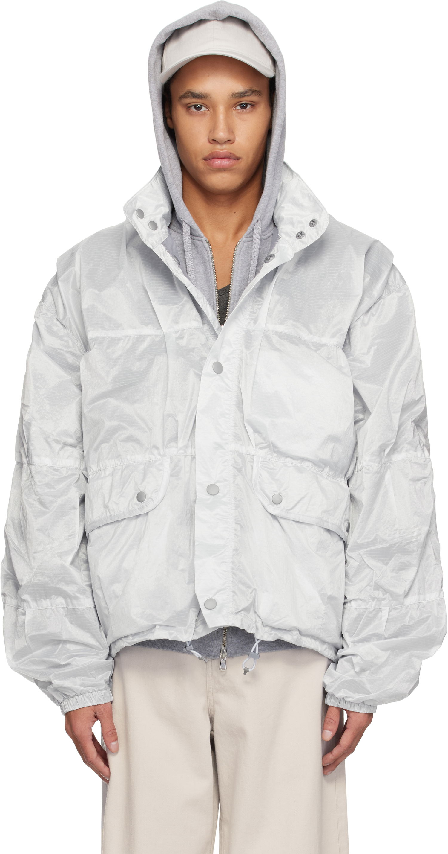 Vetrovka OUR LEGACY Our Legacy Exhale Puffa Jacket Biela | M2251EVC, 0