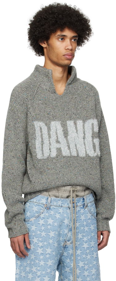 Sveter ERL ERL 'Dangerous' Knit Sweater Šedá | ERL08N359, 1