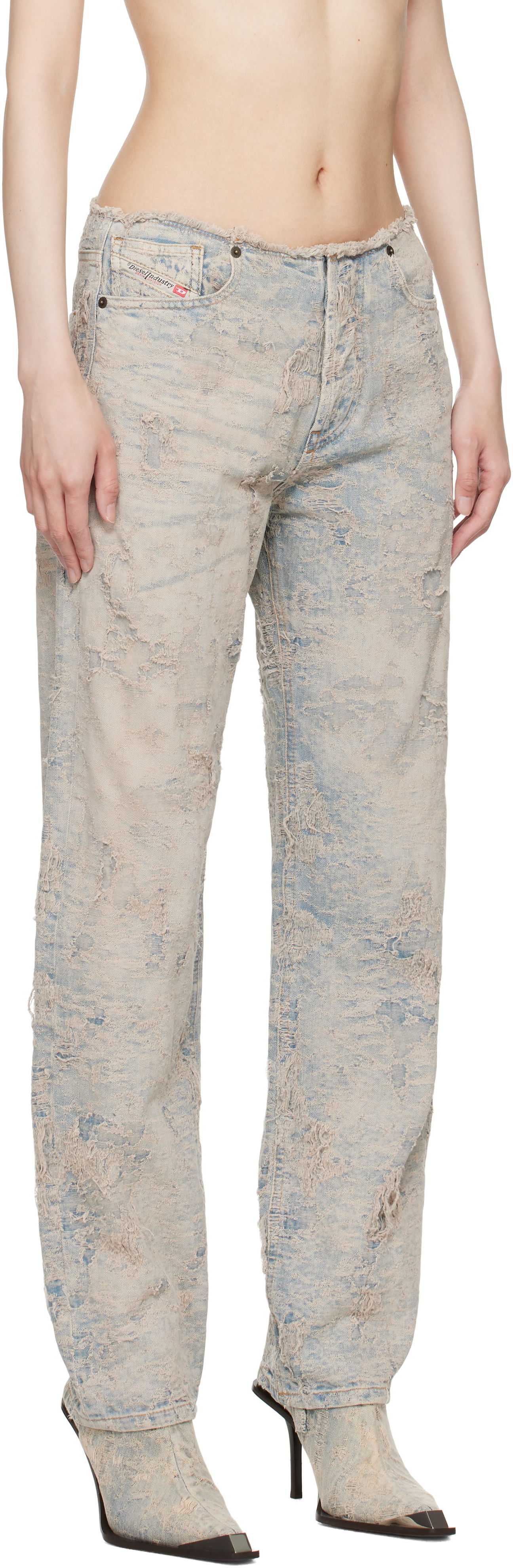 Džínsy Diesel 1988 D-Ark 007y5 Distressed Jeans Modrá | A16489 007Y5, 1