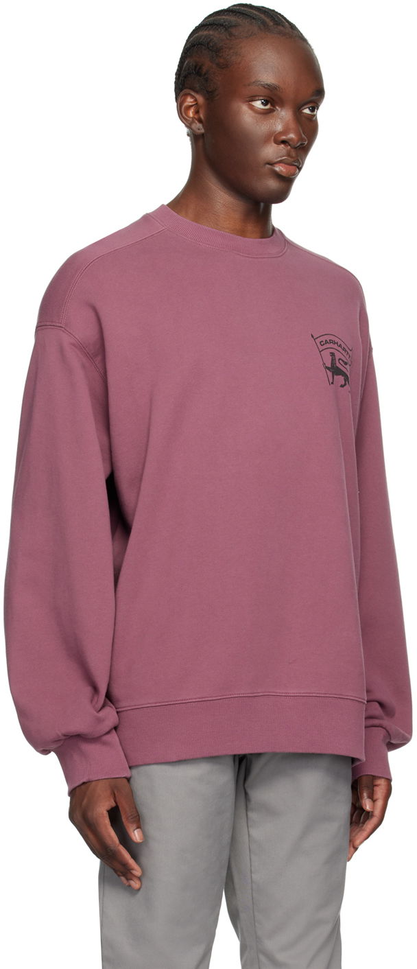 Mikina Carhartt WIP Stamp Logo Sweatshirt Ružová | I033620, 1