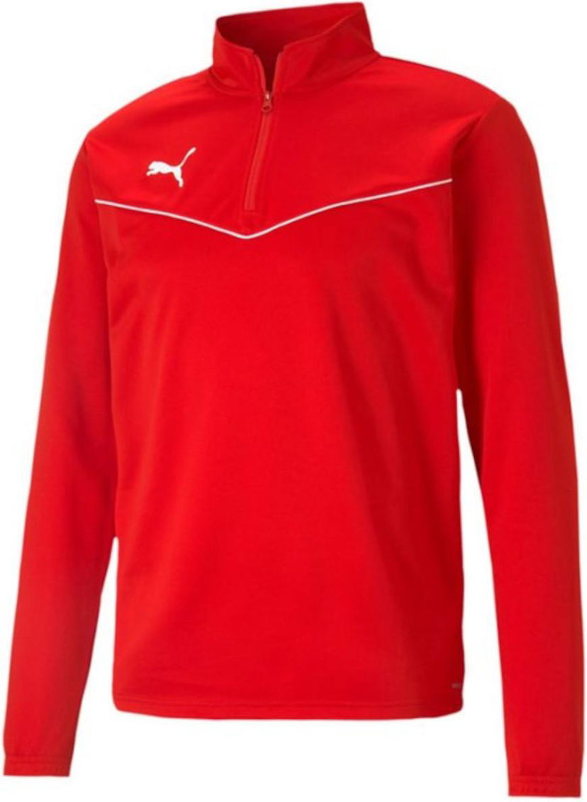 Dres Puma teamRISE 1/4 Zip Top Jr Červená | 65739501