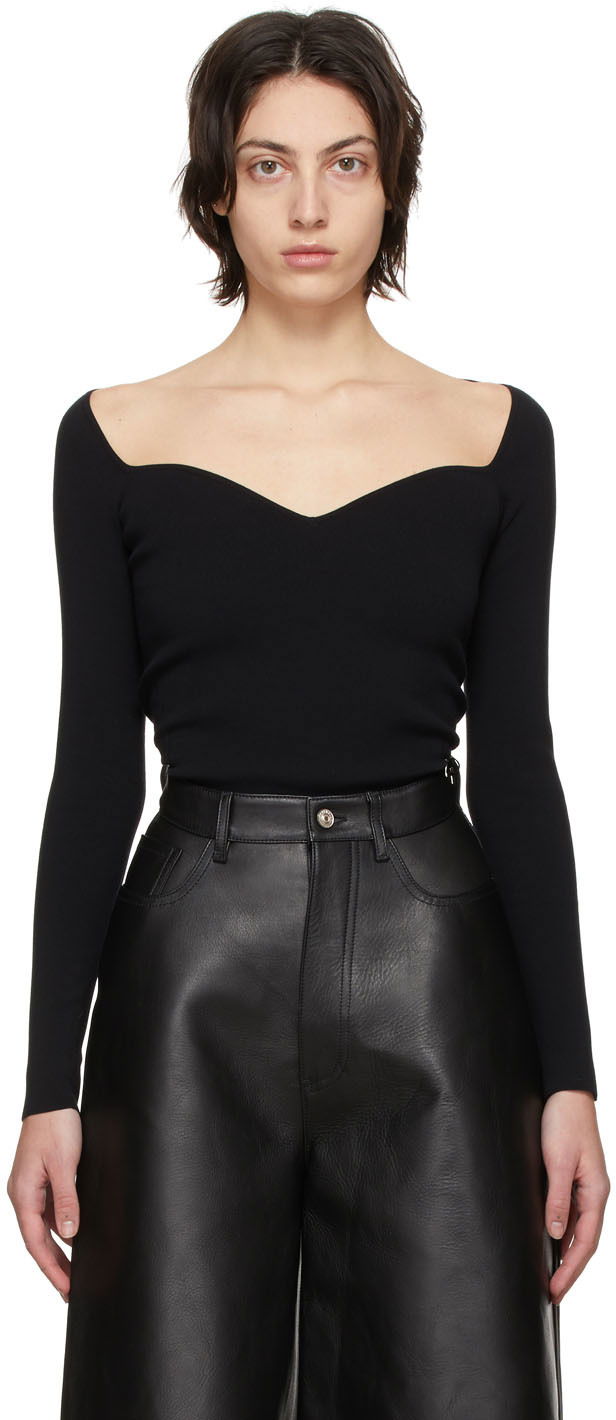 Sveter Balenciaga Sweetheart Sweater Čierna | 657548 T5159, 0