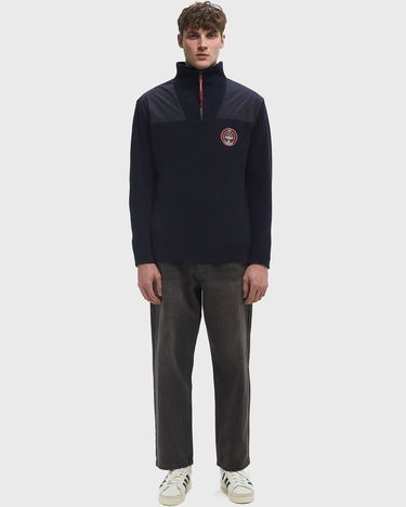 Mikina adidas Originals Spezial x C.P. Company Half-Zip Hooded Sweatshirt Navy | JE8672, 4