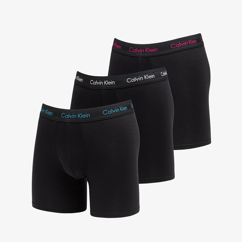 Boxerky CALVIN KLEIN Cotton Stretch Classic Fit Boxer Brief 3-Pack Black Čierna | NB1770A MXI