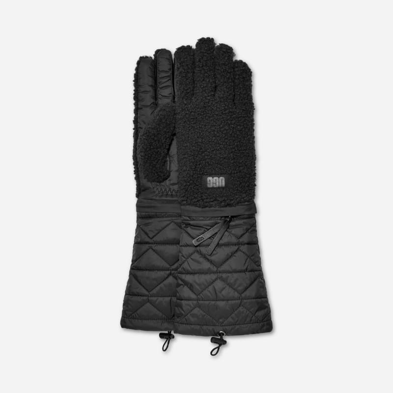 Rukavice UGG Black Quilted Gloves Čierna | 101228-BLK, 0