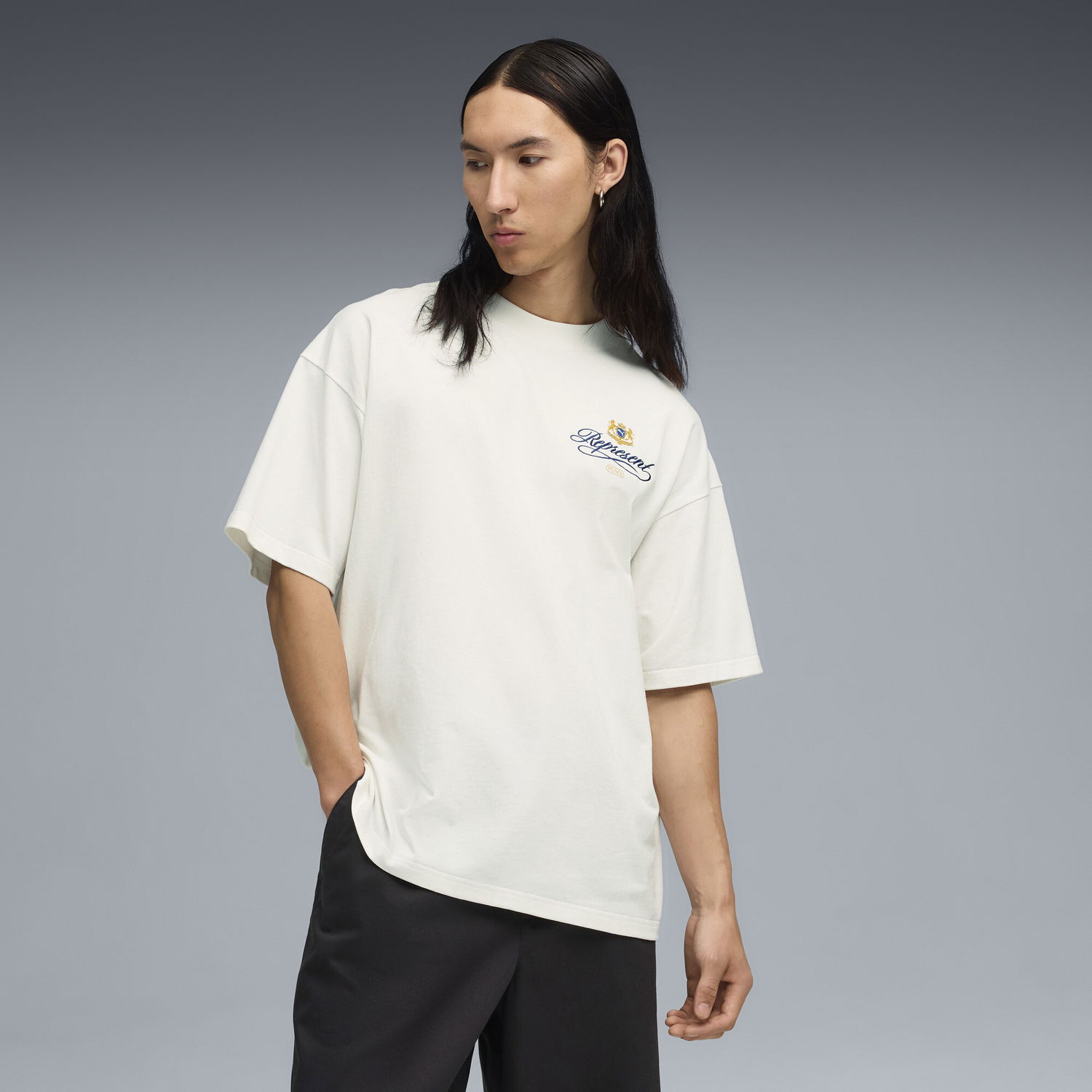 Tričko Puma PUMA x REPRESENT Oversized Printed T-Shirt Béžová | 632544_31, 0