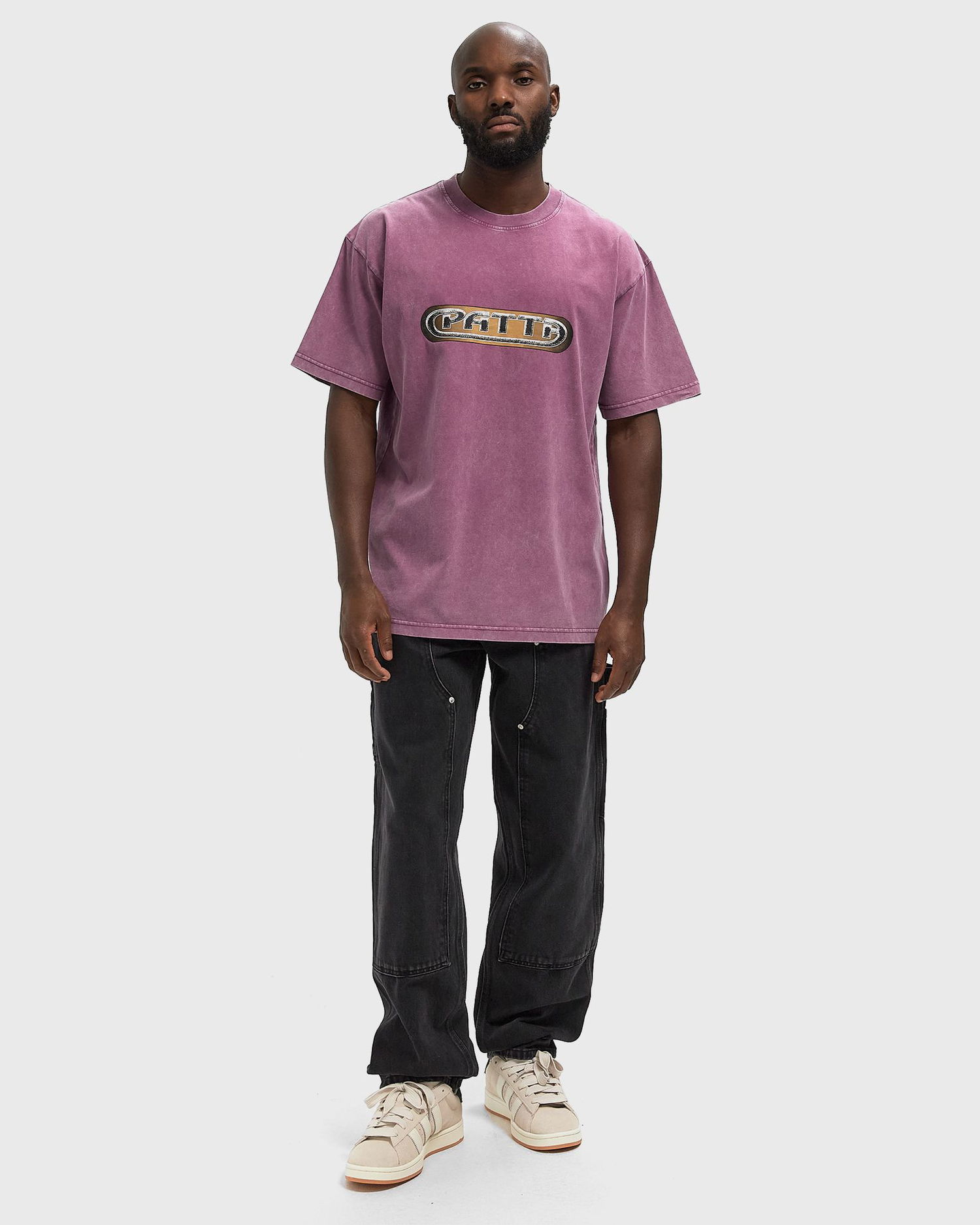 Tričko Patta Gilded Acid Washed Tee Fialová | POC-AW25-1000-294-0013-209, 1