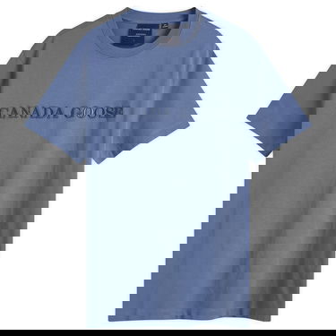 Tričko Canada Goose Embroidered Wordmark Emersen T-Shirt Modrá | 1420M2-222, 0