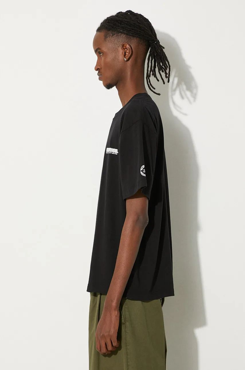 Tričko Neighborhood Tee SS-9 Print T-Shirt Čierna | 241PCNH.ST09, 1