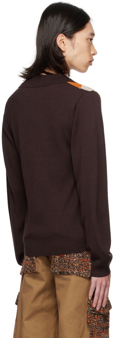 Polo tričko Anna Sui Anna Sui Argyle Polo Hnedá | 624P20, 2