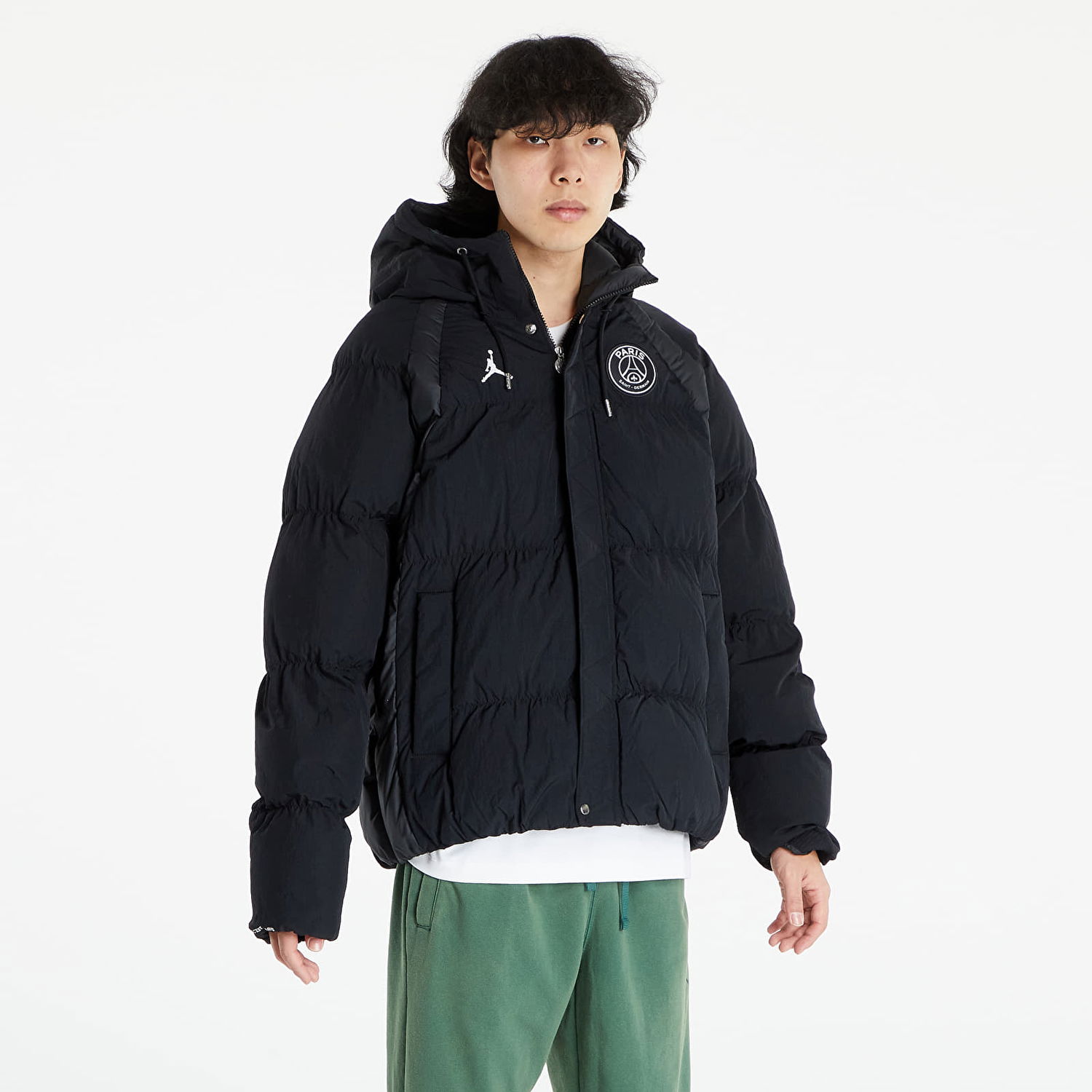 Prešívaná bunda Jordan Paris Saint-Germain Puffer Jacket Čierna | DB6494-010, 1