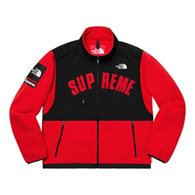 Mikina Supreme The North Face Arc Logo Denali Fleece Jacket Červená | SUP-SS19-547, 0