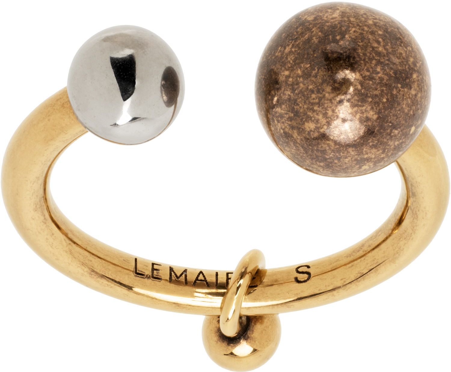 Prsteň LEMAIRE Rattle Ring Metalická | JW0076 LO036, 0