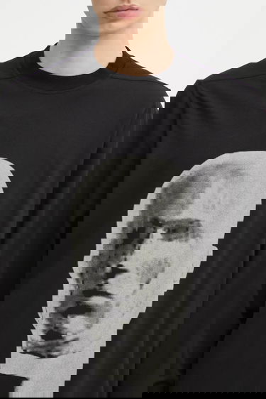 Tričko Rick Owens Rick Owens DRKSHDW Jumbo Long Sleeve T-Shirt with Print Čierna | DU02E7261.RNEP1, 3