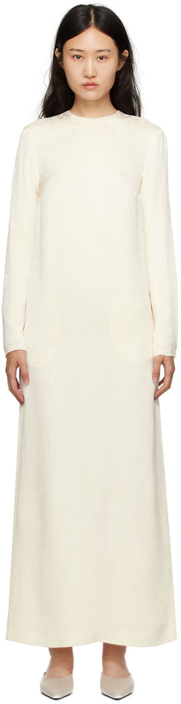Šaty TOTEME TOTEME Jacquard Maxi Dress Biela | 233-6036-277, 0