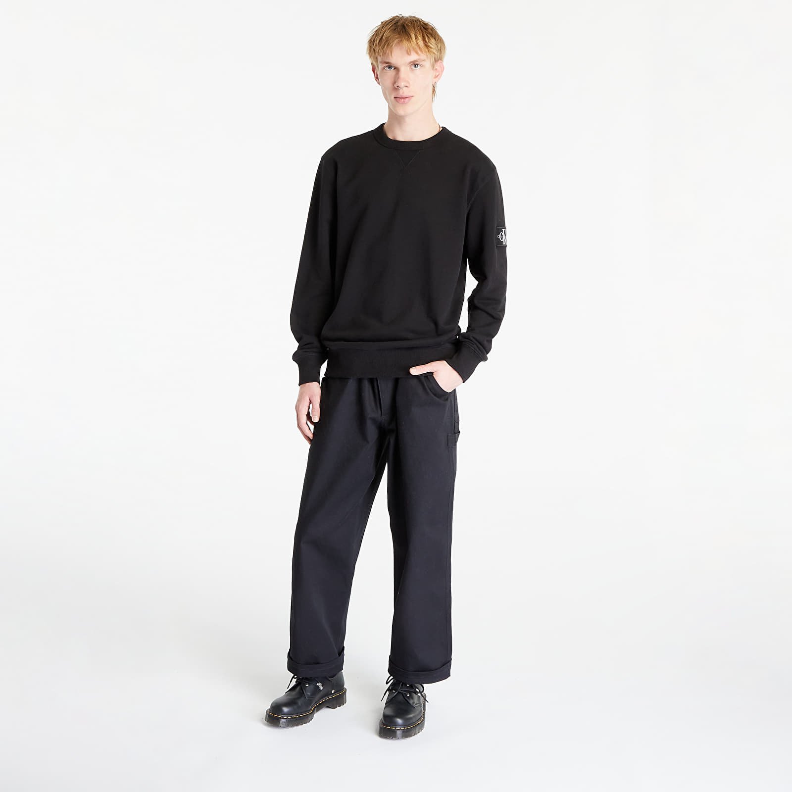 Jeans Crewneck Sweatshirt Black
